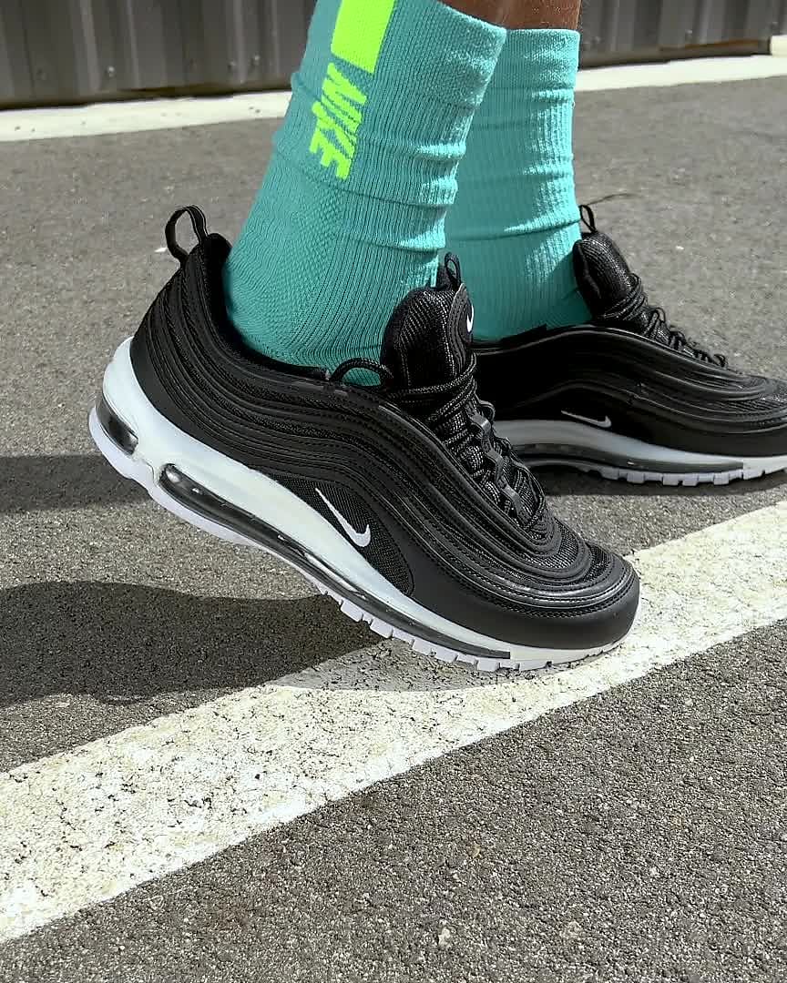 black and grey air max 97