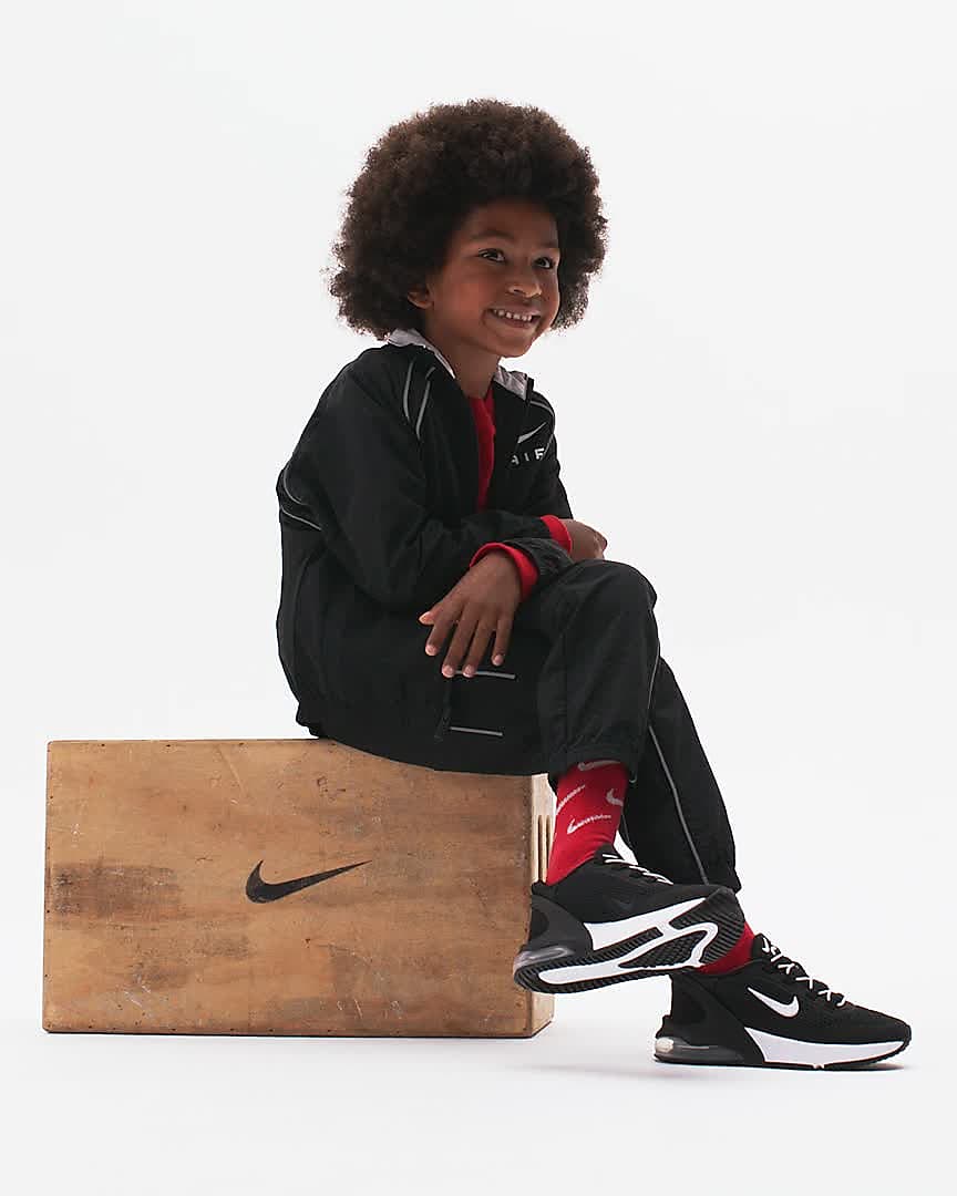 Chaussures Nike Air Max 270 Junior Noir Volt - Enfant Garçon - Lacets