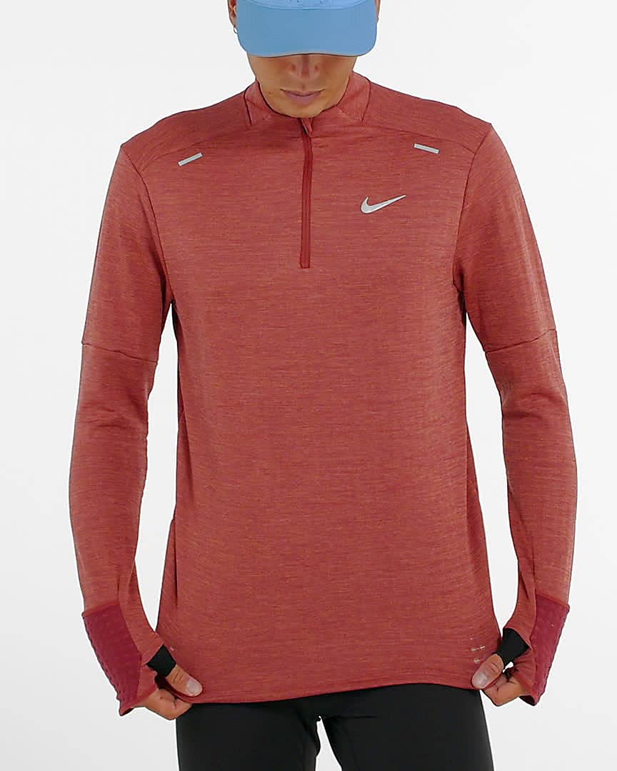 nike orange running top