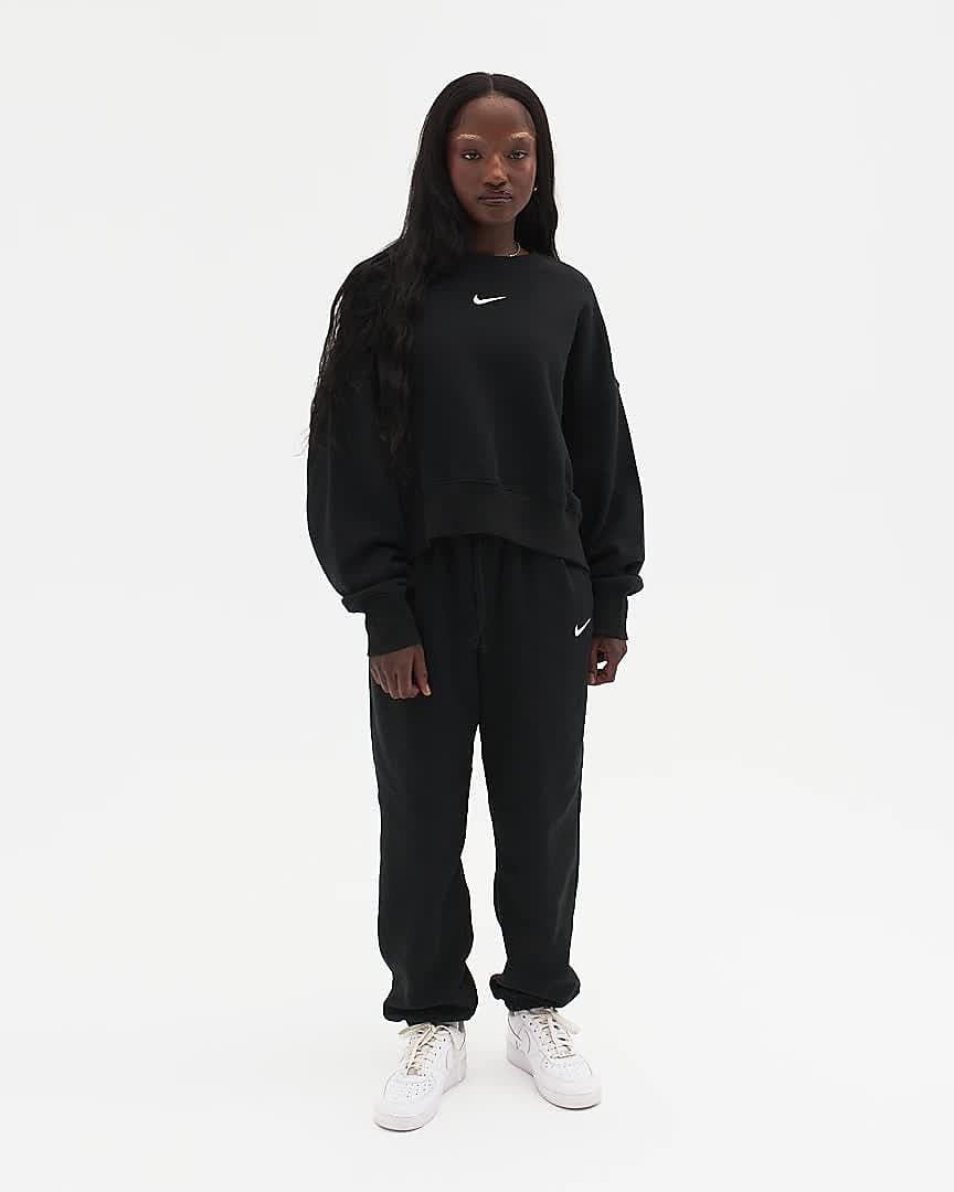 Joggers de tejido Fleece oversized de tiro alto para mujer Nike Sportswear