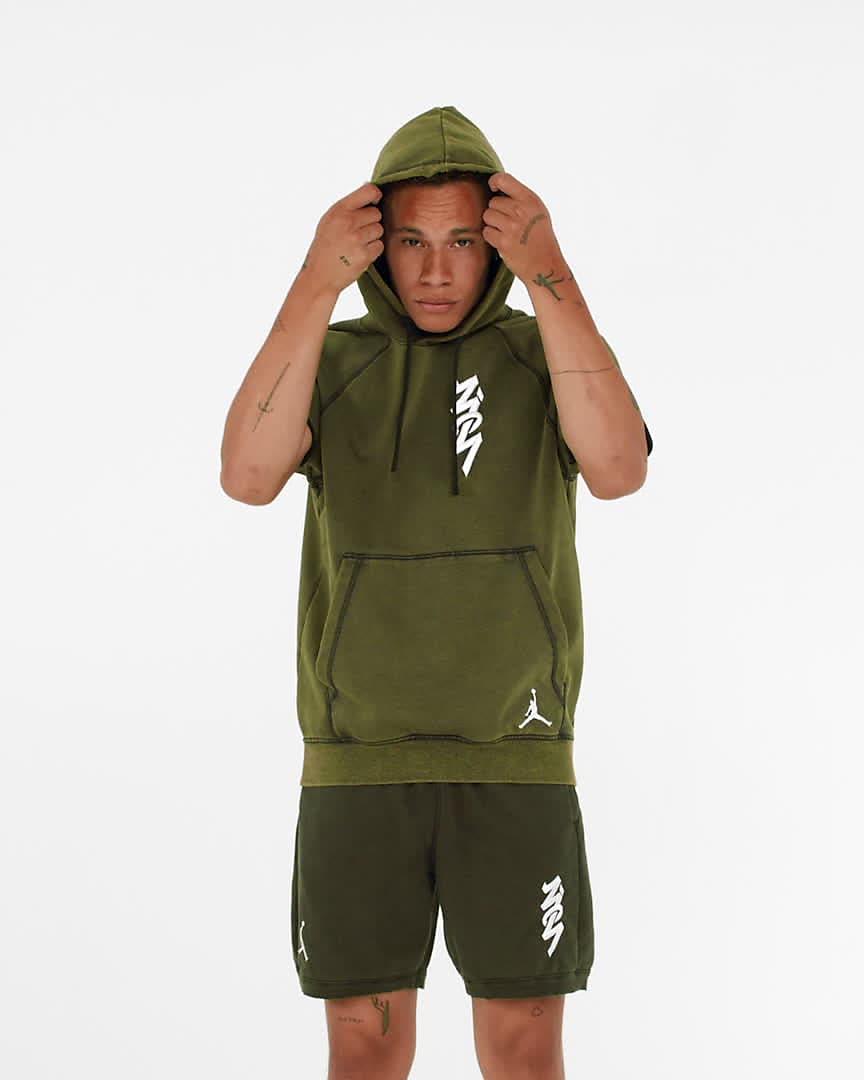 Jordan Dri-FIT Zion Sudadera con capucha recortada - Hombre. Nike ES
