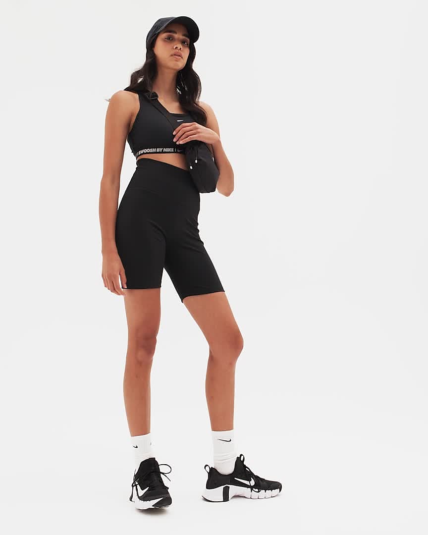 Nike One Women's High-Waisted 18cm (approx.) Biker Shorts. Nike LU