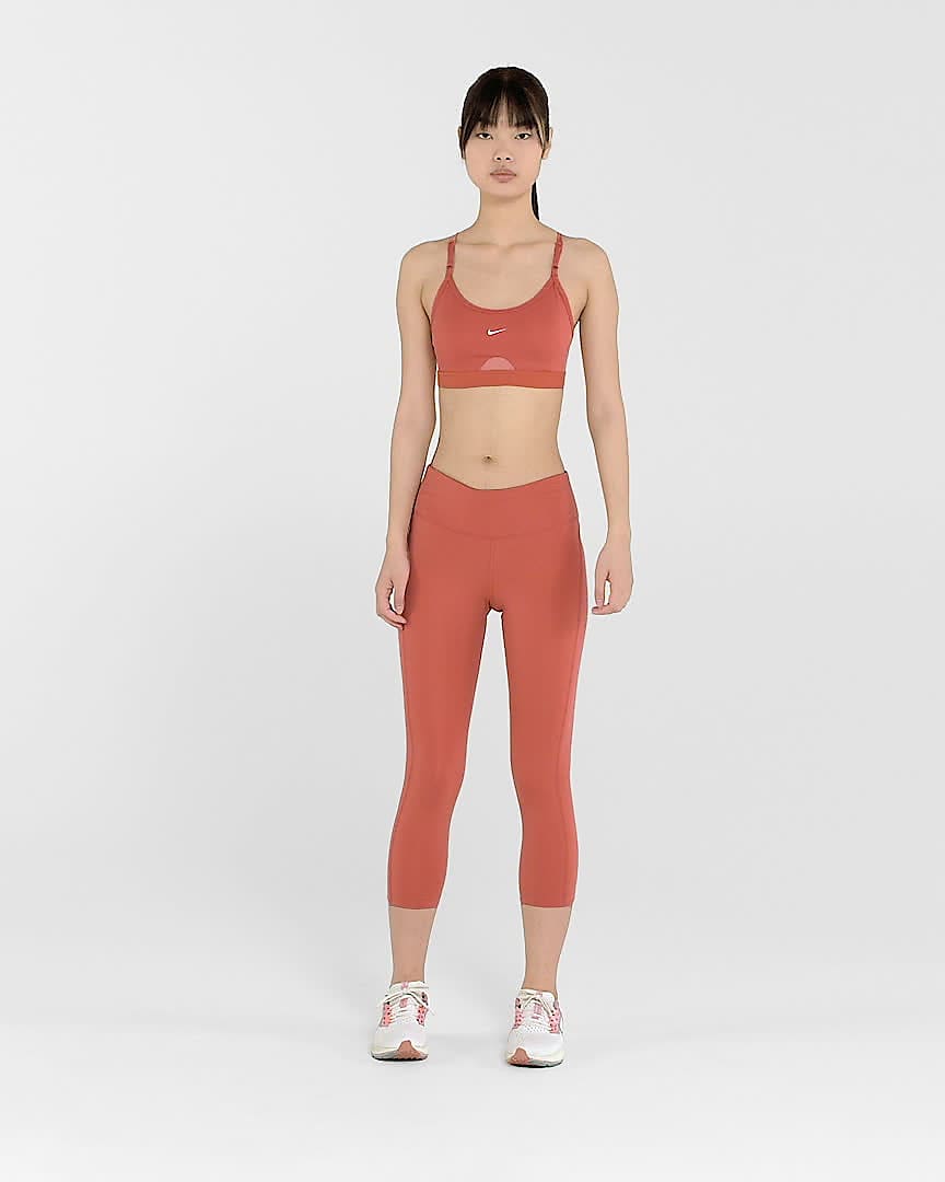 Leggings cropped de tiro medio para mujer Nike One.