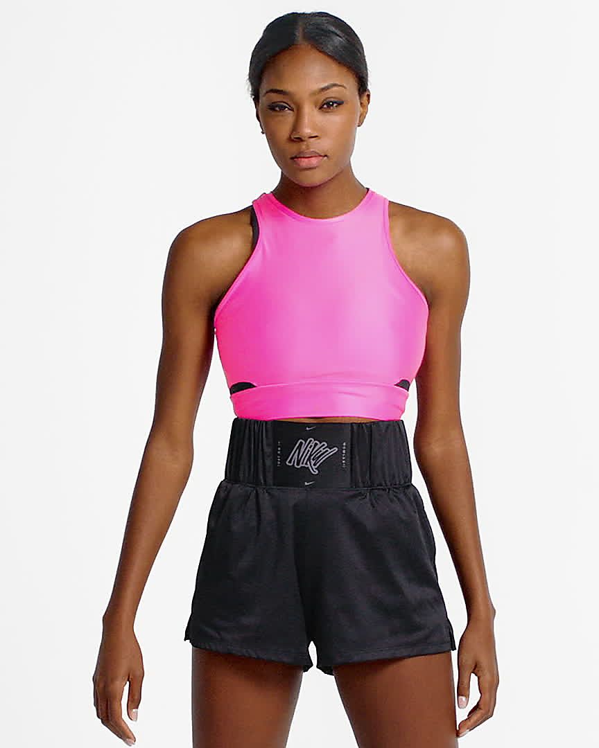 nike dry cropped training tank top