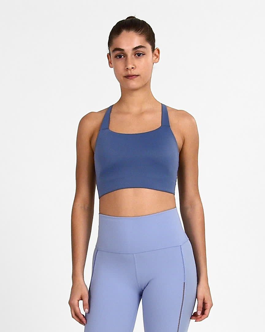 blue sports bra nike