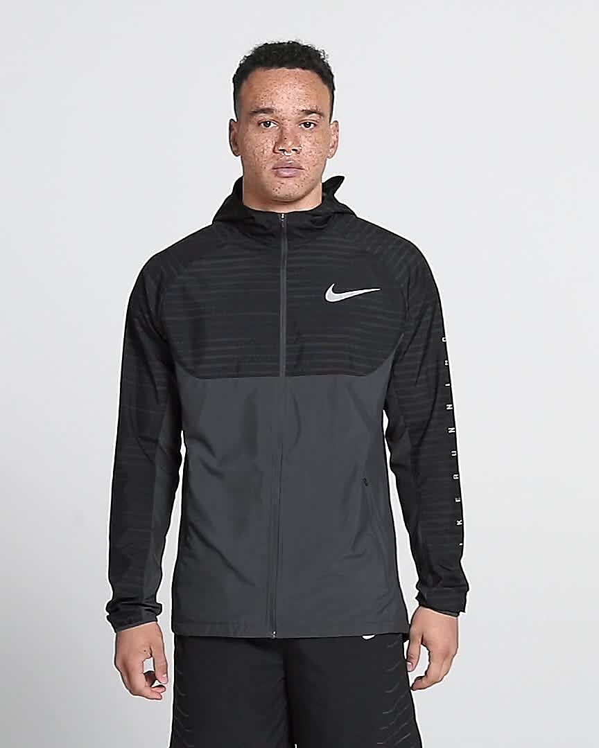 nike essential running jacket mens