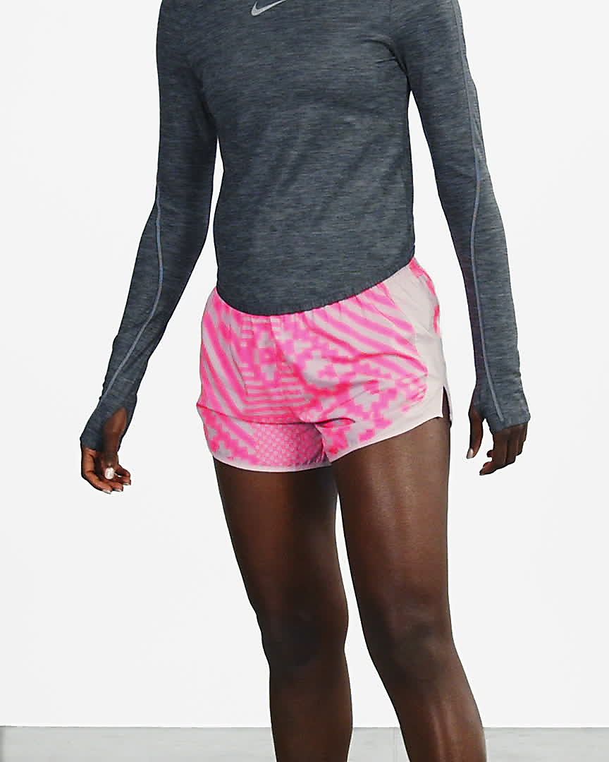 nike tempo lux shorts pink
