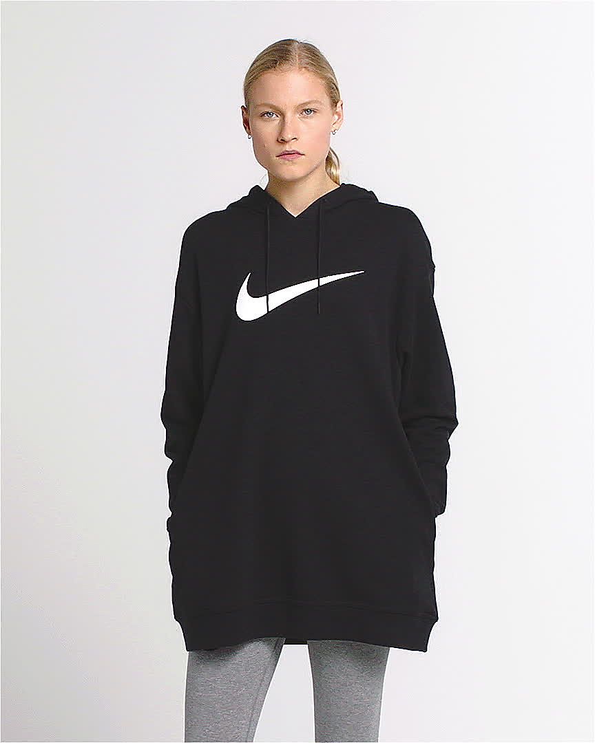 nike sportswear swoosh women's french terry hoodie