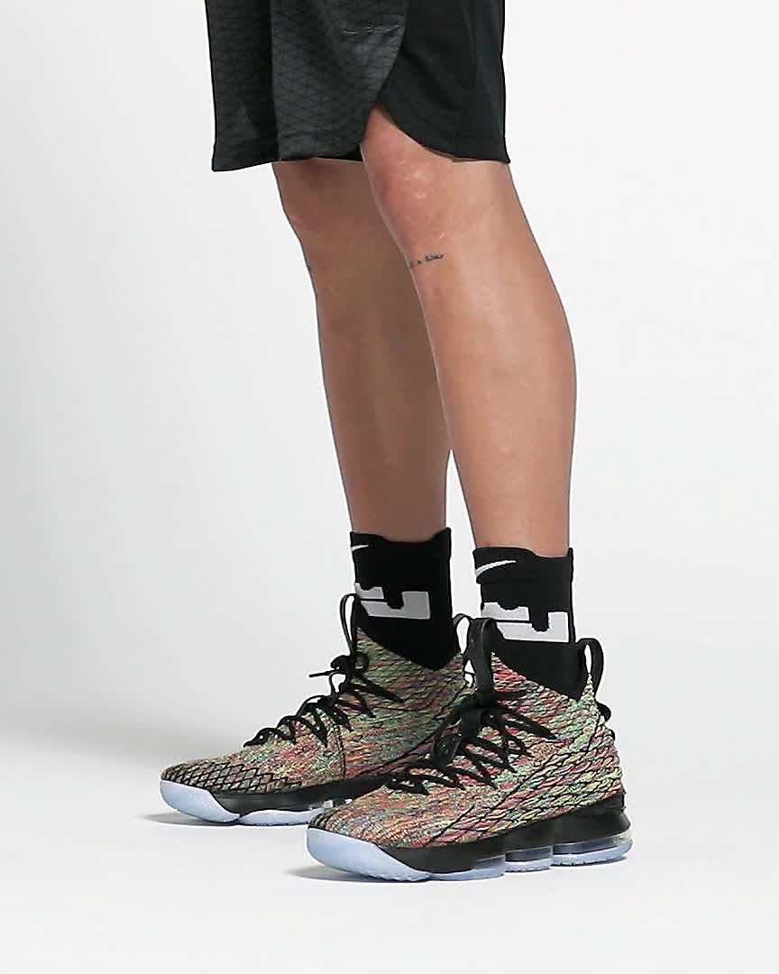 lebron 15 multicolor on feet